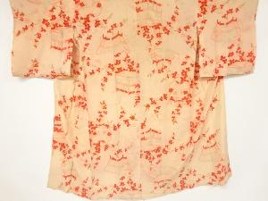 アンティーク　錦紗萩模様単衣長襦袢